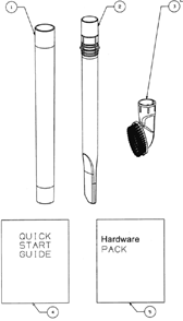 Page D Diagram and Parts List for 4704PNK  Eureka Upright Vacuum
