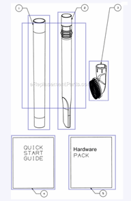 Page A Diagram and Parts List for 4704PPL  Eureka Upright Vacuum