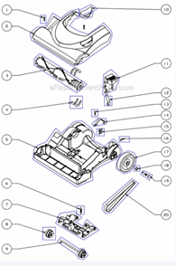 Part Location Diagram of EW312-8T12ZP Eureka Screw Package
