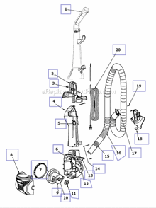 Part Location Diagram of 74846-2 Eureka Package - Hardware