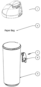 Page A Diagram and Parts List for 4751AZ  Eureka Upright Vacuum