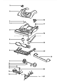 Part Location Diagram of 60860 Eureka Screw - Packaged