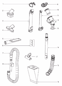 Page D Diagram and Parts List for 4870GZX  Eureka Upright Vacuum