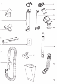 Page D Diagram and Parts List for 4870GZ  Eureka Upright Vacuum