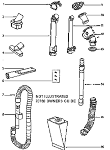 Page D Diagram and Parts List for 4872BT  Eureka Upright Vacuum