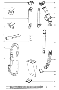 Page D Diagram and Parts List for 4875A  Eureka Upright Vacuum