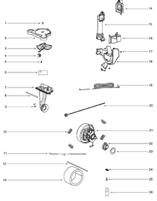 Part Location Diagram of 57687-1 Frigidaire Clamp - Cable