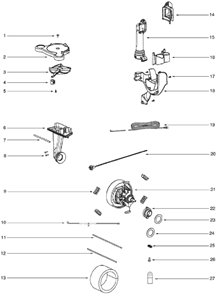 Page C Diagram and Parts List for 4880D  Eureka Upright Vacuum