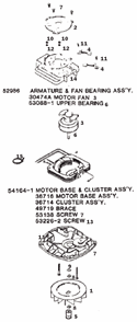 Page C Diagram and Parts List for 5130B  Eureka Upright Vacuum