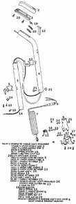 Part Location Diagram of 41064F Frigidaire Pin - Handle Support