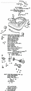 Page B Diagram and Parts List for 5134A  Eureka Upright Vacuum