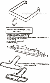 Page D Diagram and Parts List for 5134A  Eureka Upright Vacuum