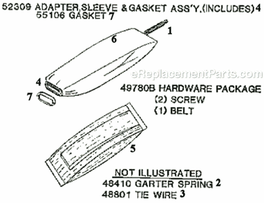 Page F Diagram and Parts List for 5134A  Eureka Upright Vacuum