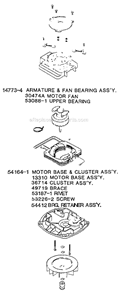 Page C Diagram and Parts List for 5134B  Eureka Upright Vacuum