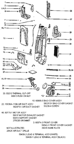 Part Location Diagram of 59319 Eureka Support - Gasket