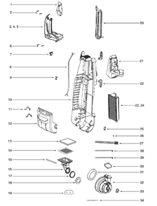Part Location Diagram of 70840 Eureka Grommet - Motor