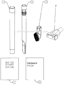 Page A Diagram and Parts List for 5403A  Eureka Upright Vacuum