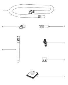 Part Location Diagram of E-61865-4 Frigidaire Hose Assembly Cartoned