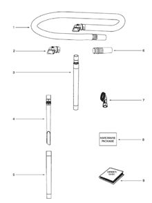 Page D Diagram and Parts List for 5811A  Eureka Upright Vacuum