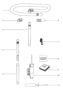 Page D Diagram and Parts List for 5815AV  Eureka Upright Vacuum