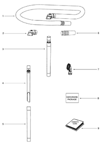 Page D Diagram and Parts List for 5841AS  Eureka Upright Vacuum
