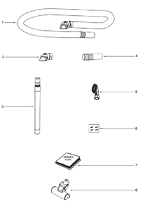 Page D Diagram and Parts List for 5847AV  Eureka Upright Vacuum