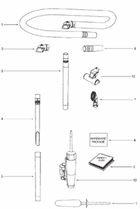 Page D Diagram and Parts List for 5848AVZ  Eureka Upright Vacuum