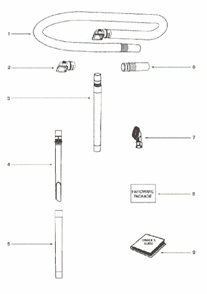 Page A Diagram and Parts List for 5853A  Eureka Upright Vacuum