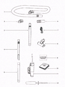 Page A Diagram and Parts List for 5855BZ  Eureka Upright Vacuum