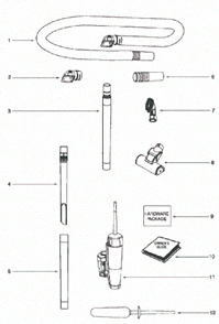 Page A Diagram and Parts List for 5856AV  Eureka Upright Vacuum