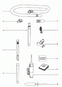 Page A Diagram and Parts List for 5856BV  Eureka Upright Vacuum