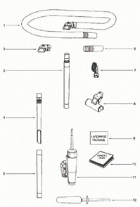 Page A Diagram and Parts List for 5857AZ  Eureka Upright Vacuum