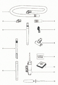 Page A Diagram and Parts List for 5860BVZ  Eureka Upright Vacuum