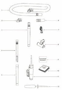 Page A Diagram and Parts List for 5892AZ  Eureka Upright Vacuum