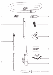 Part Location Diagram of 75628A-3 Eureka Electrostatic Duster Assy