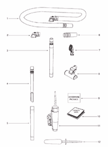 Page A Diagram and Parts List for 5893BVZ  Eureka Upright Vacuum