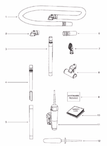Page A Diagram and Parts List for 5902AVZ  Eureka Upright Vacuum