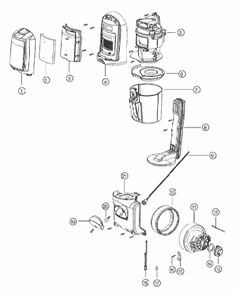 Page C Diagram and Parts List for 5902AVZ  Eureka Upright Vacuum