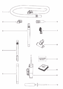 Page A Diagram and Parts List for 5902BVZ  Eureka Upright Vacuum