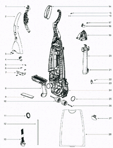 Part Location Diagram of 39180 Frigidaire Composite Disaster Filter