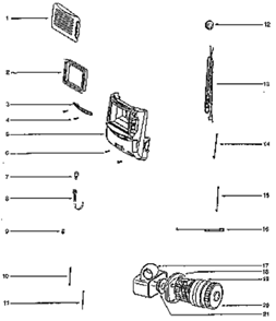 Part Location Diagram of 59847-5 Frigidaire Lead Assembly.