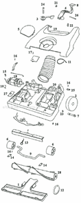 Part Location Diagram of E-02017-1 Eureka Sole Plate