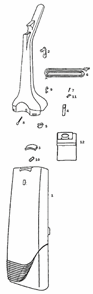 Page C Diagram and Parts List for 6410AT  Eureka Upright Vacuum