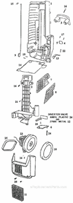 Page B Diagram and Parts List for 6420AT  Eureka Upright Vacuum