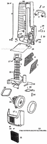 Part Location Diagram of 27413A-1 Eureka Rear Housing Assembly