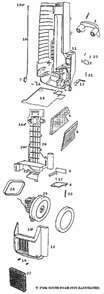 Page C Diagram and Parts List for 6436AT  Eureka Upright Vacuum