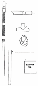 Page D Diagram and Parts List for 6450AT  Eureka Upright Vacuum