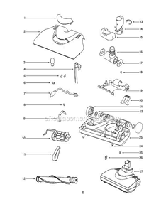 Part Location Diagram of 39559 Sanitaire Lamp Socket