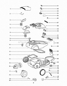 Part Location Diagram of 74192 Eureka Gasket, Seal