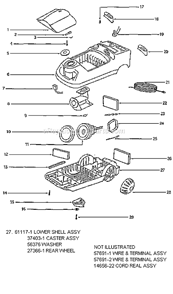 Part Location Diagram of 57691-2 Eureka Wire & Terminal Assembly